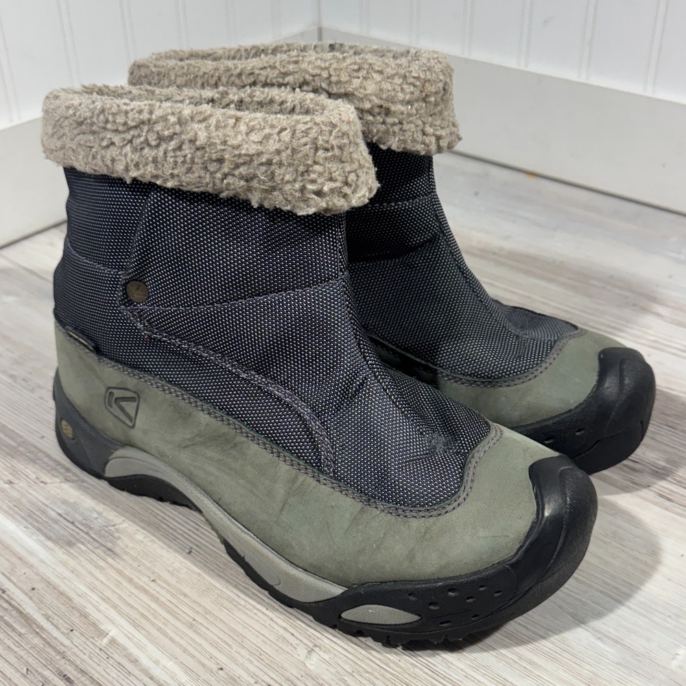 Keen Hofn Boots Womens 7 Leather‎ Insulated Waterproof 5245-DSLG Warm 200g